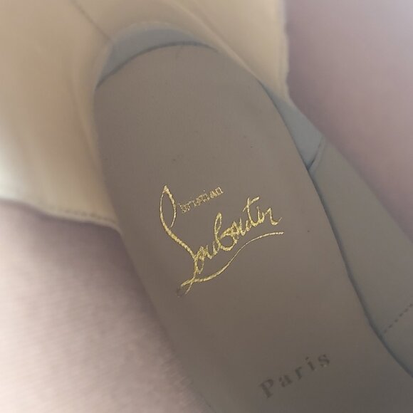 Christian Louboutin Brown Leather CL Chelsea Heel Boot - Picture 4 of 12